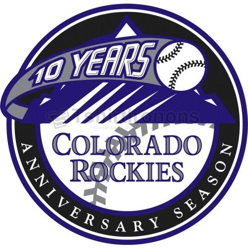 Colorado Rockies T-shirts Iron On Transfers N1566